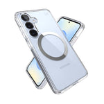 Speck Presidio Perfect Clear Magnet Case Samsung Galaxy S25 - Clear / Silver - Clear / Silver