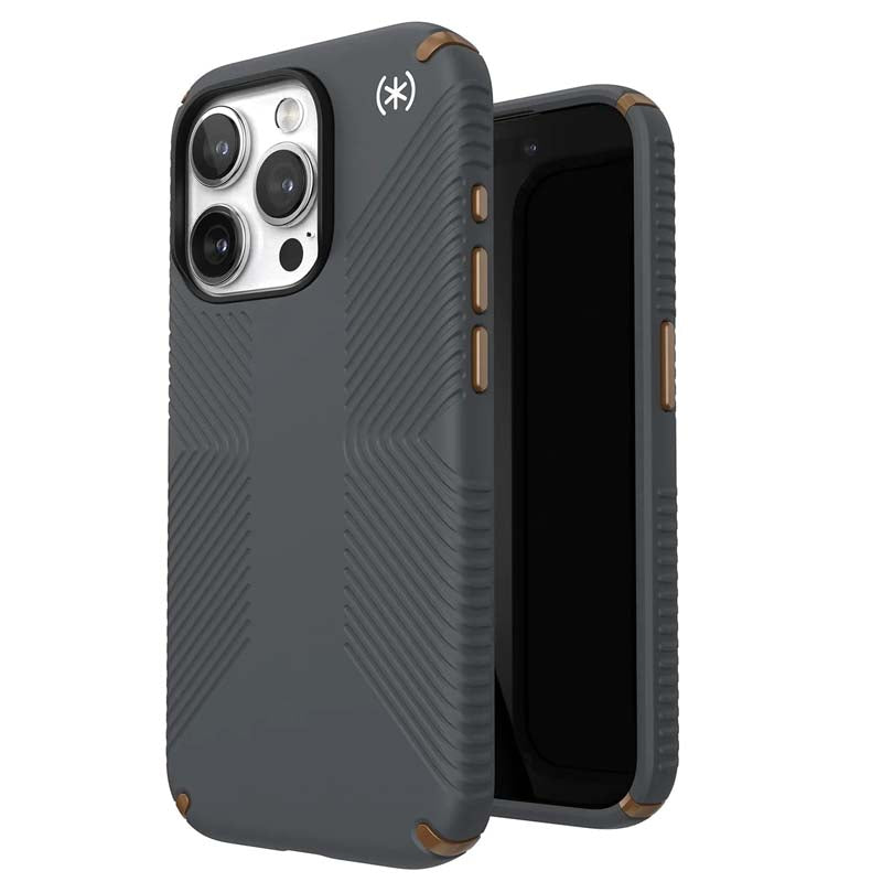 Speck Presidio2 Grip iPhone 15 Pro Case - Grey - Grey