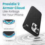 Speck Presidio2 Pro iPhone 15 Pro Case - Black / Grey