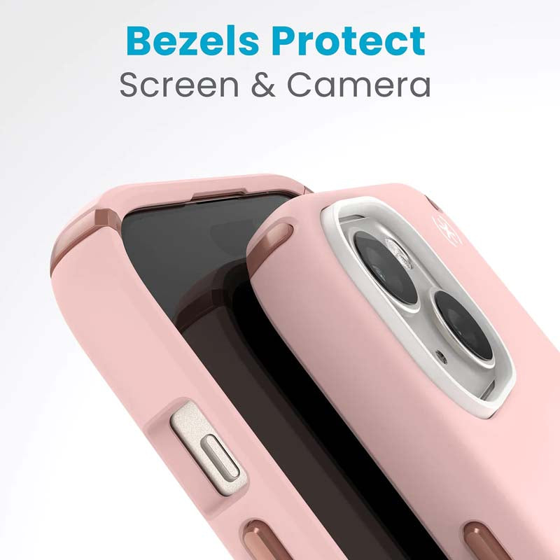 Speck Presidio2 Pro iPhone 15 Case - Pink / White