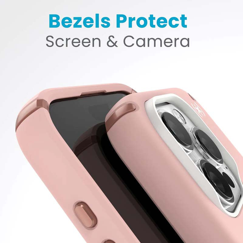 Speck Presidio2 Pro iPhone 15 Pro Case - Pink / White