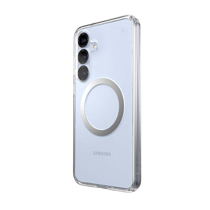 Speck Samsung Galaxy S25 Plus Presidio Perfect Magnetic Case - Clear / Silver - Clear / Silver