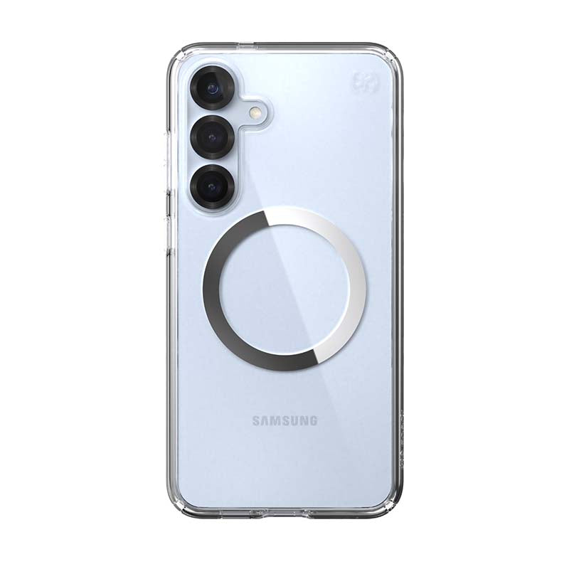 Speck Samsung Galaxy S25 Plus Presidio Perfect Magnetic Case - Clear / Silver - Clear / Silver