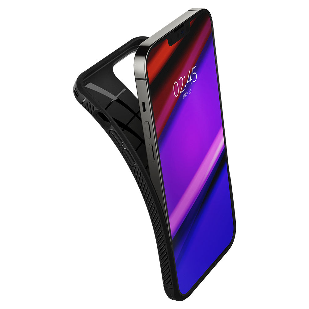 Spigen Apple iPhone 13 Pro Rugged Armor Case - Matte Black - Black