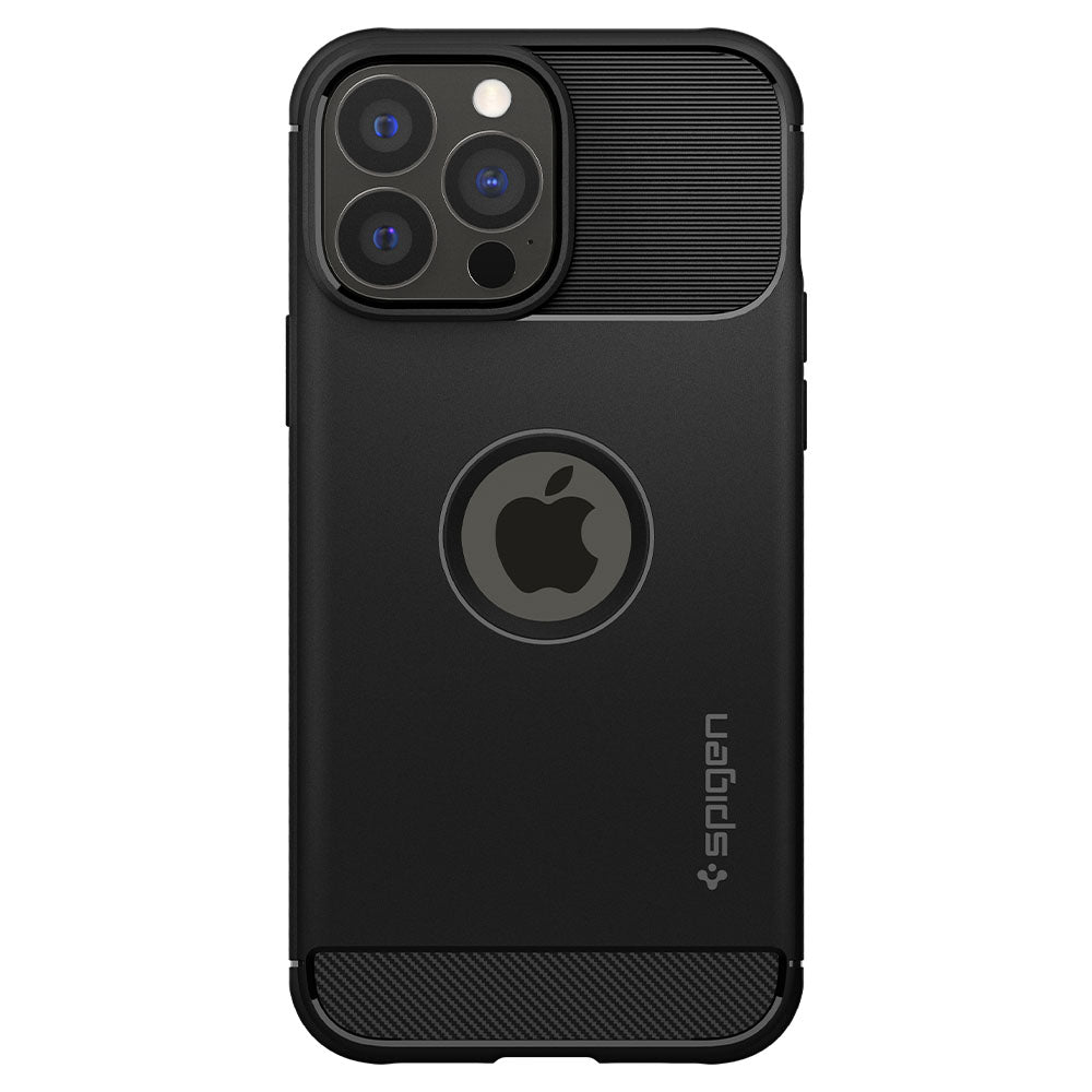 Spigen Apple iPhone 13 Pro Rugged Armor Case - Matte Black - Black