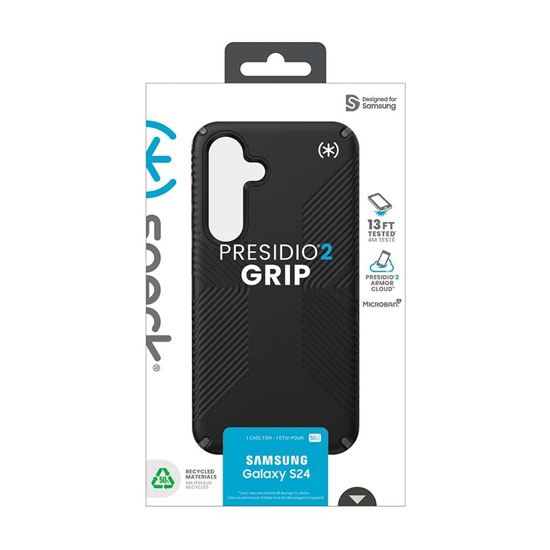 Speck Samsung Galaxy S24 Presidio2 Grip Case - Black