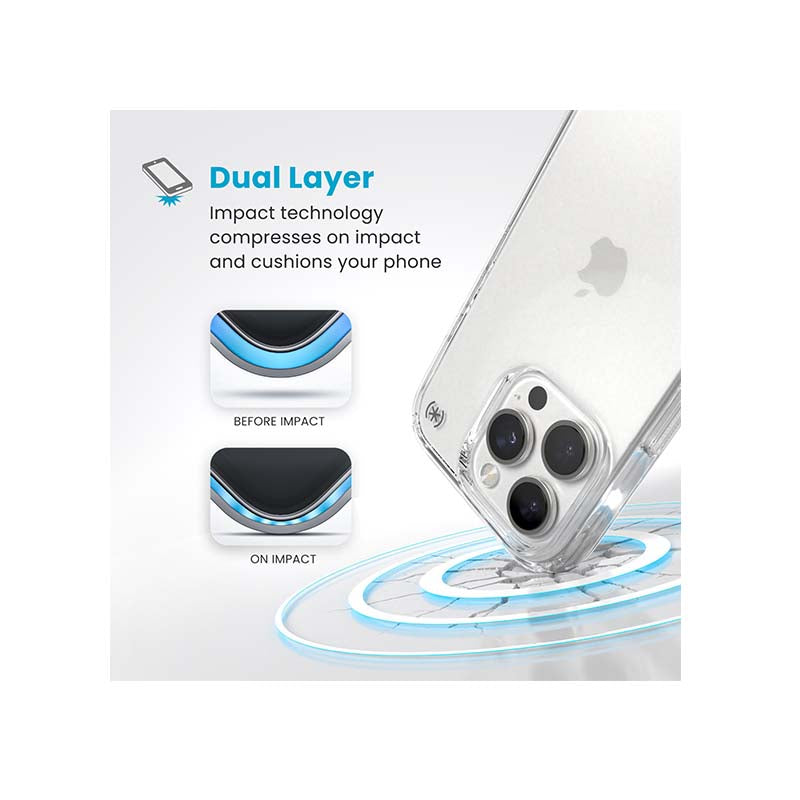 Speck Apple iPhone 16 Pro Presidio Perfect-Clear Case - Clear