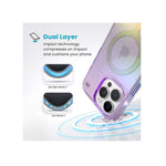 Speck Apple iPhone 16 Pro Max Presidio Lux Magsafe Case - Clear / Purple