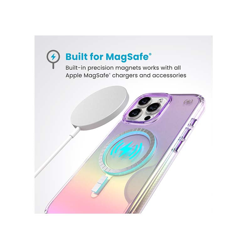 Speck Apple iPhone 16 Pro Max Presidio Lux Magsafe Case - Clear / Purple