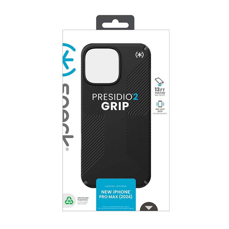 Speck Apple iPhone 16 Pro Max Presidio2 Pro Grip Case - Black