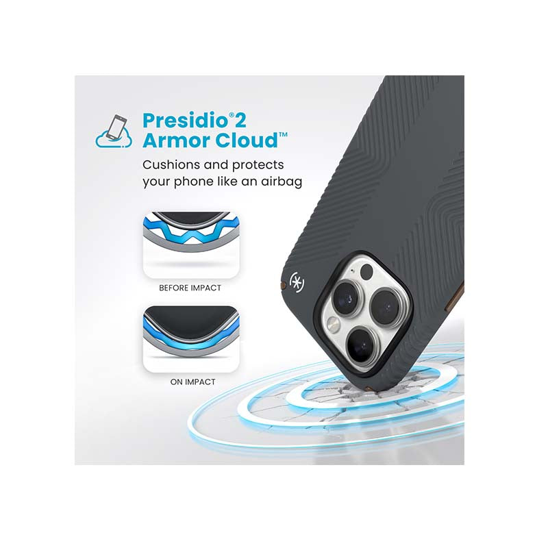 Speck Apple iPhone 16 Pro Presidio2 Pro Grip Case - Grey