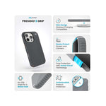 Speck Apple iPhone 16 Pro Presidio2 Pro Grip Case - Grey