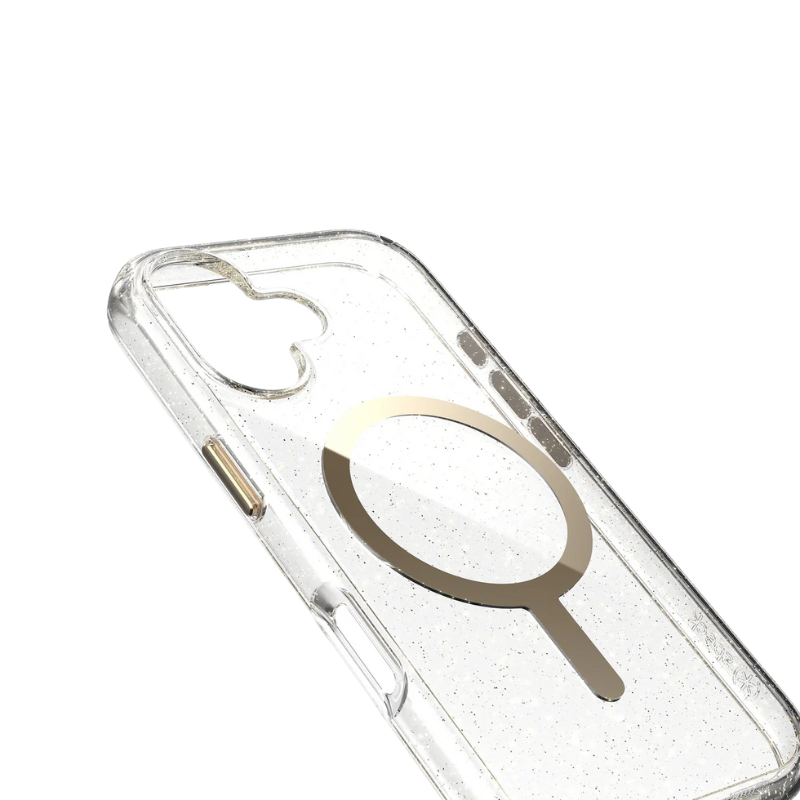 Speck Presidio Lux Glitter MagSafe Apple iPhone 17 Case - Gold Glitter