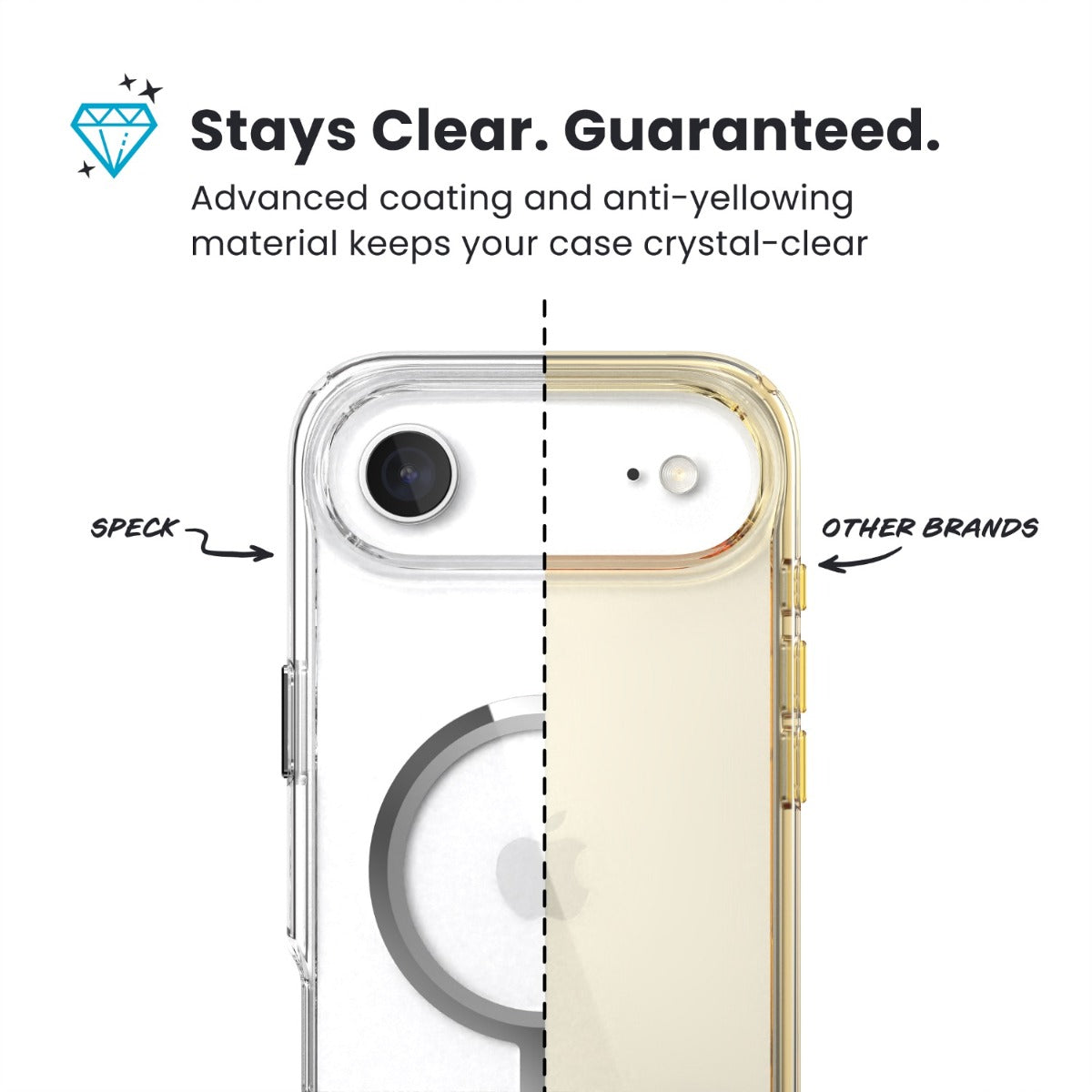 Speck Presidio Perfect Clear MagSafe Case Apple iPhone Air  ¢â‚¬â€œ Clear