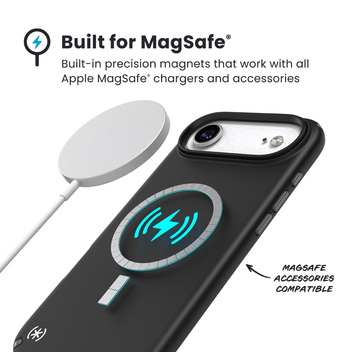 Speck Presidio2 Pro MagSafe Case Apple iPhone Air â€“ Black / Slate Grey