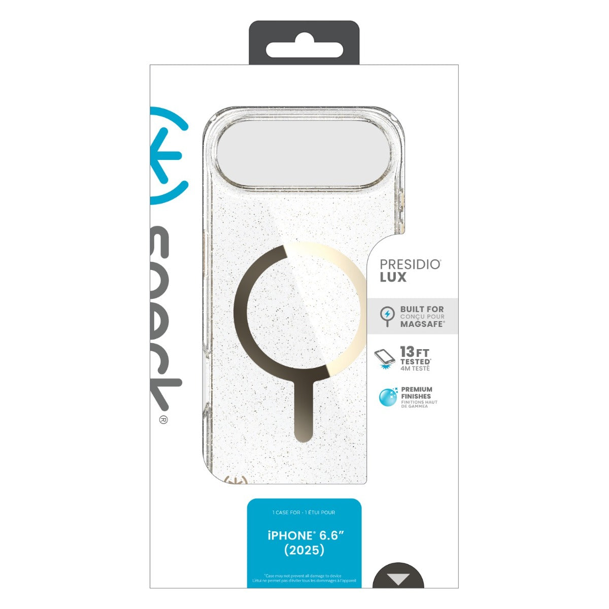 Speck Presidio Lux MagSafe Case Apple iPhone Air Gold Glitter