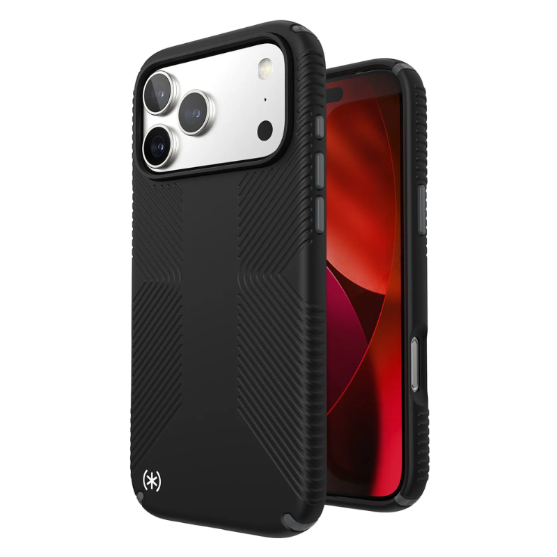 Speck Presidio2 Grip MagSafe Apple iPhone 17 Pro Max Case - Black/Slate Grey