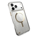 Speck Presidio Lux Glitter MagSafe Apple iPhone 17 Pro Max Case - Gold Glitter