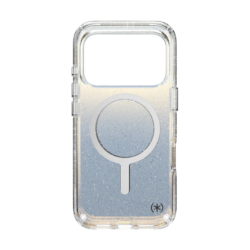 Speck Presidio Lux Glitter MagSafe Apple iPhone 17 Pro Case - Sliver
