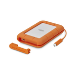 LaCie Rugged USB-C 5TB External Hard Drive - Orange