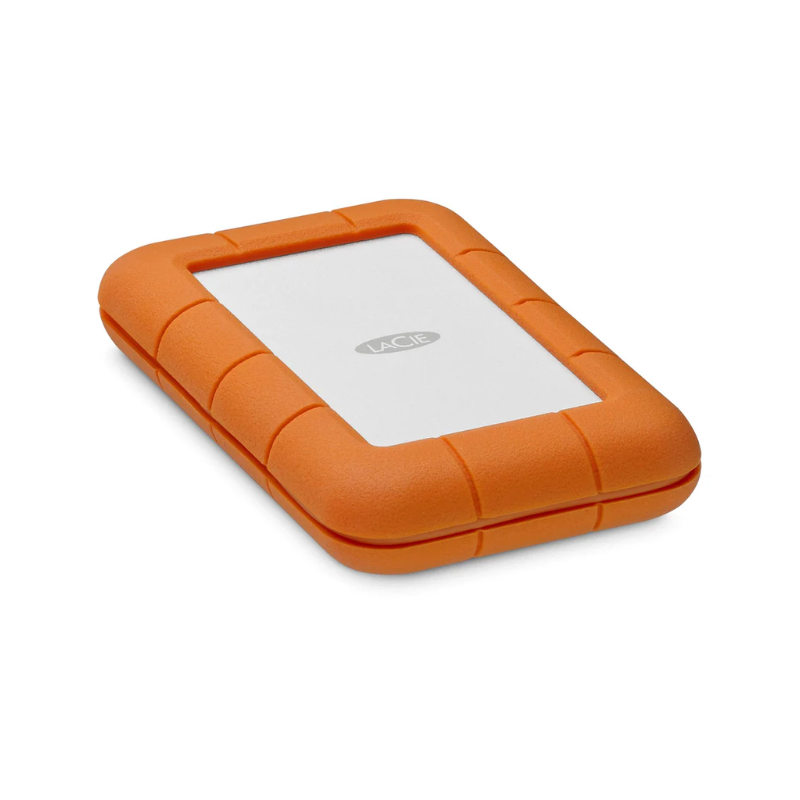 LaCie Rugged USB-C 5TB External Hard Drive - Orange