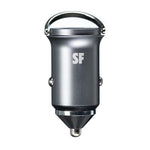 Supa Fly 48W Mini Dual USB Car Charger - Silver