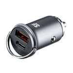 Supa Fly 48W Mini Dual USB Car Charger - Silver