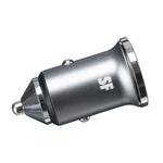 Supa Fly 48W Mini Dual USB Car Charger - Silver