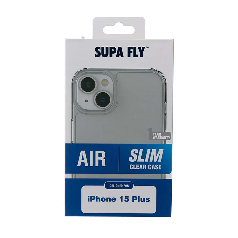 Supa Fly Air Slim Case for Apple iPhone 15 Plus - Clear - Clear
