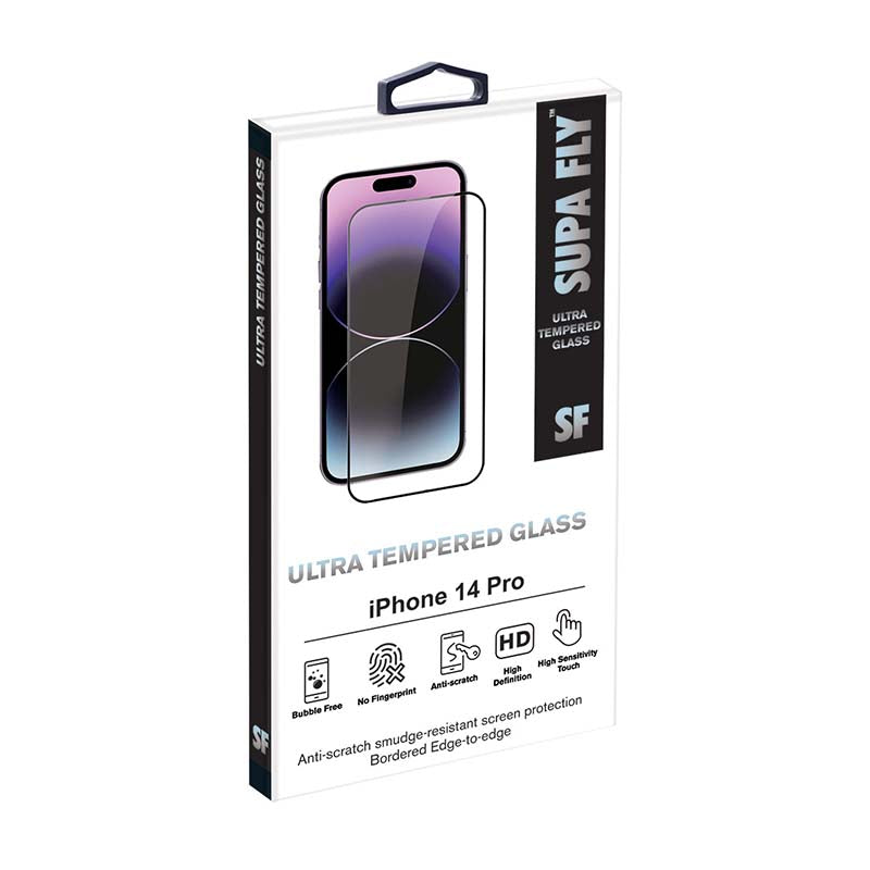 Supa Fly Apple iPhone 14 Pro Ultra Tempered Glass Screen Protector - Clear