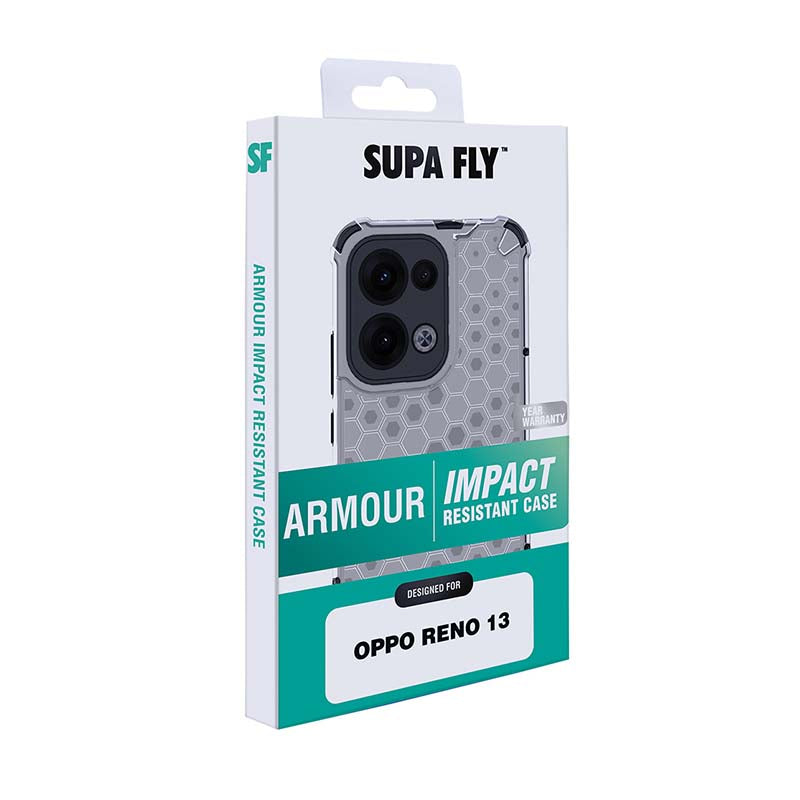 Supa Fly Armour Case for Oppo Reno 13 - Clear - Clear