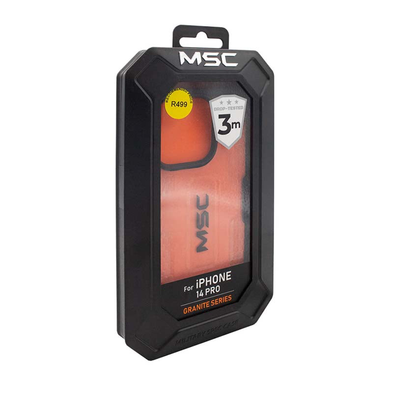 Supa Fly MSC Granite Case Apple iPhone 14 Pro - Clear / Black - Clear / Black