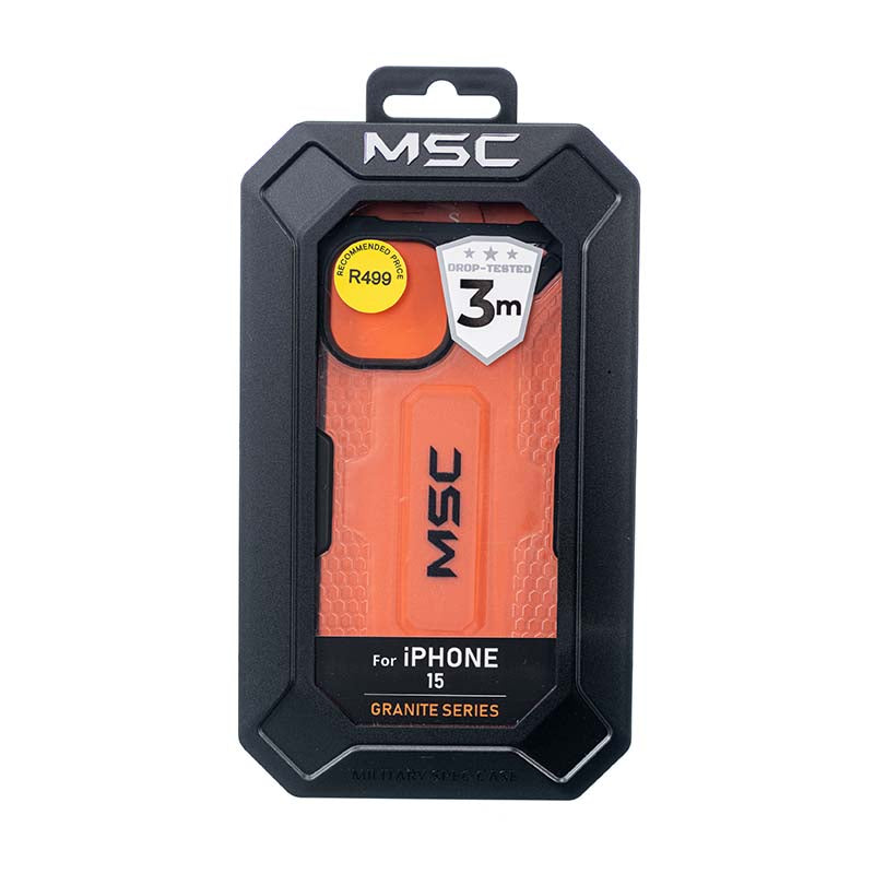 Supa Fly MSC Granite Series Case Apple iPhone 15 - Clear - Clear