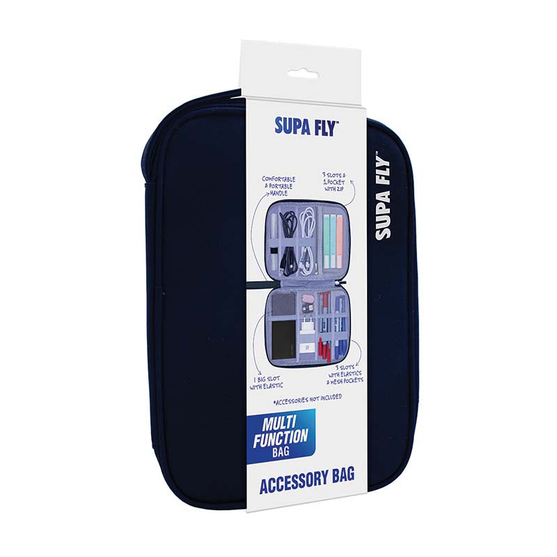 Supa Fly Multi Function Accessory Bag - Black - Black