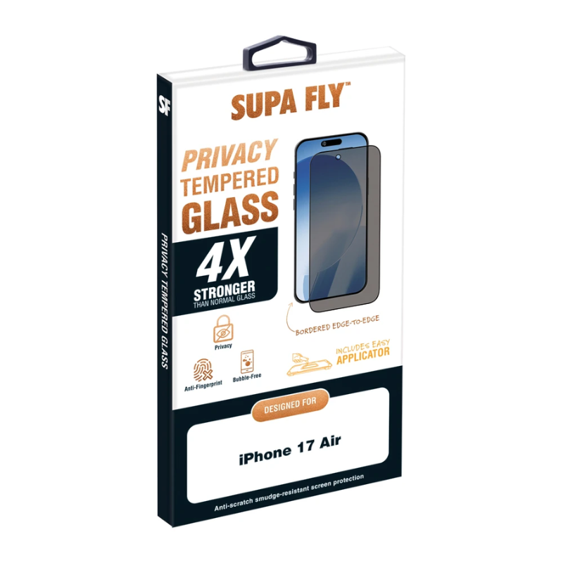 Supa Fly Privacy Glass With Applicator Apple iPhone Air - Clear - Clear
