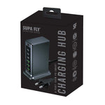 Supa Fly Signature Series 190W Smart Charging Hub 6 Port Charge Station - Grey - Grey