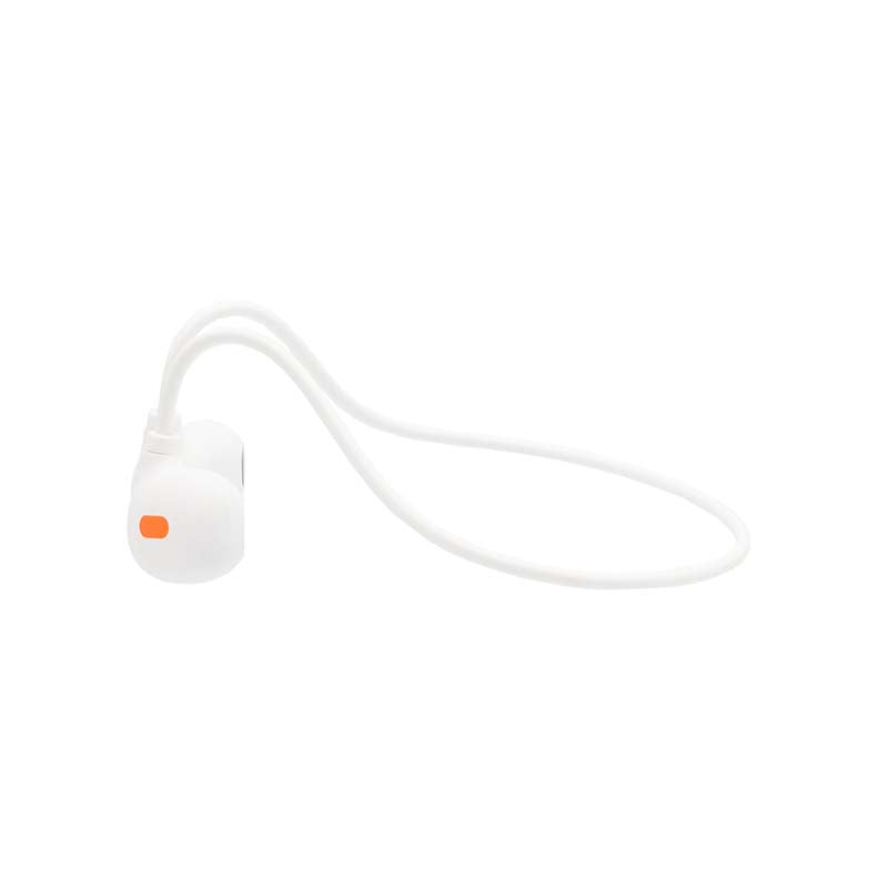 Supa Fly Sport Air Conduction Headset - White / Orange - White/Orange