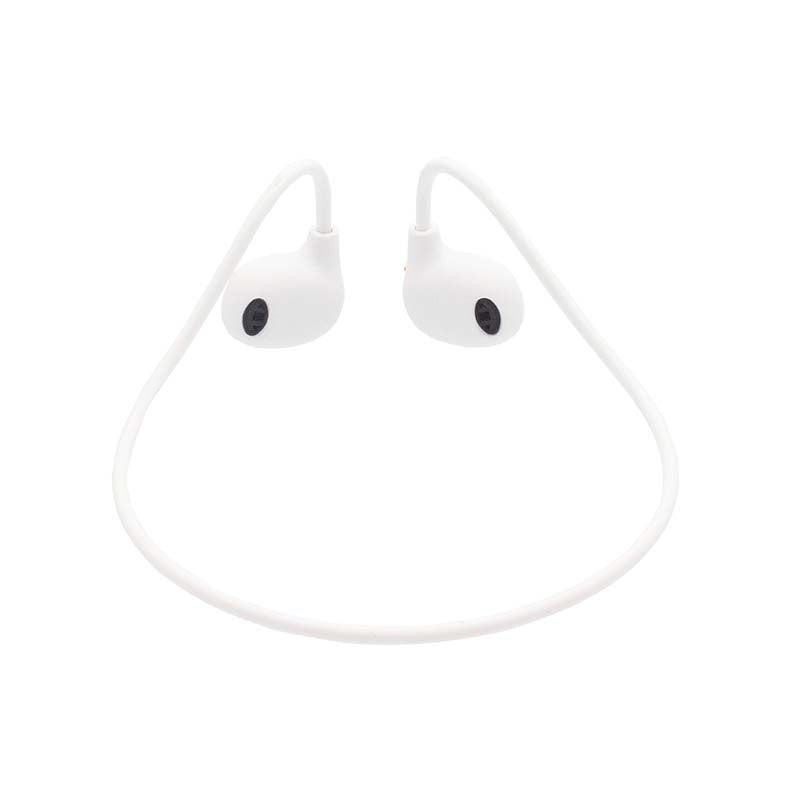 Supa Fly Sport Air Conduction Headset - White / Orange - White/Orange