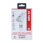 Supa Fly Ultra Fast PD 30W USB Type C Wall Charger