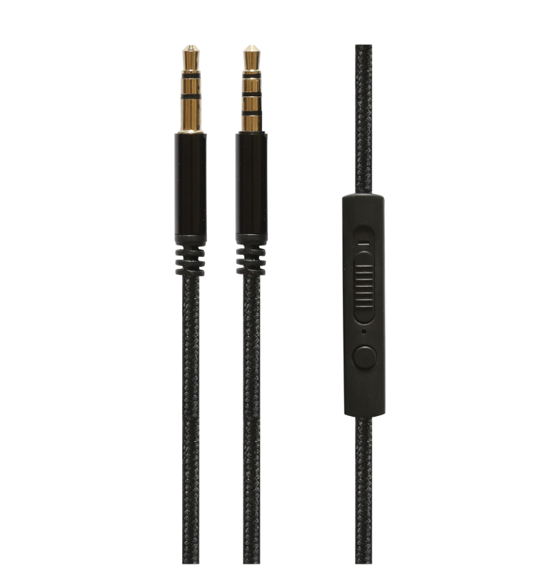 Superfly 3.5Mm Audio Cable With Mic - Black