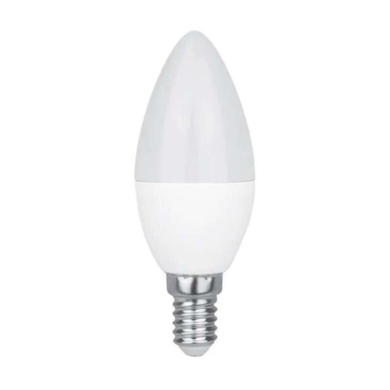 Switched 5W Candle LED Light Bulb E14 - Cool White
