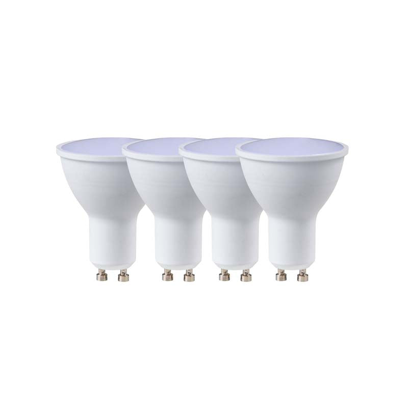 Switched 3W GU10 Rechargeable LED Light Bulb 4 Pack - Cool White