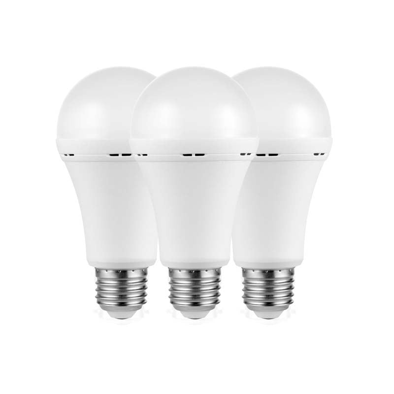 Switched LED 5W A60 Rechargeable E27 Light Bulbs 3 Pack - Warm White