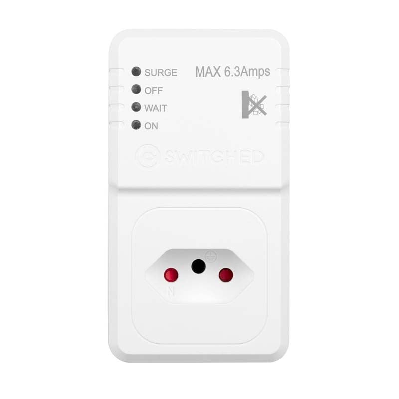 Switched 1 Way TV Surge Adaptor with SANS 164-2 - White