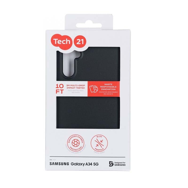 Tech21 Evo Lite Case for Samsung Galaxy A34 5G - Black