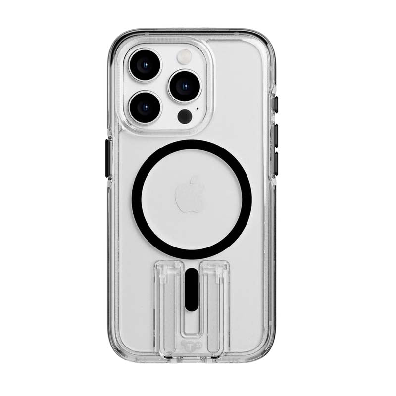Tech21 Evo Crystal Kick Apple iPhone 15 Pro Case MagSafe Compatible - Clear / Black