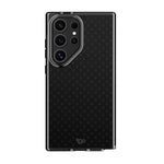 Tech21 Evo Check Samsung Galaxy S24 Ultra Case - Smokey Black