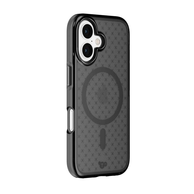Tech21 Evo Check Apple iPhone 16 with Magsafe Case - Smokey Black