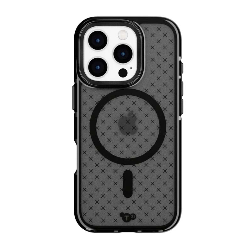 Tech21 Evo Check Apple iPhone 16 Pro Case with MagSafe - Smokey Black