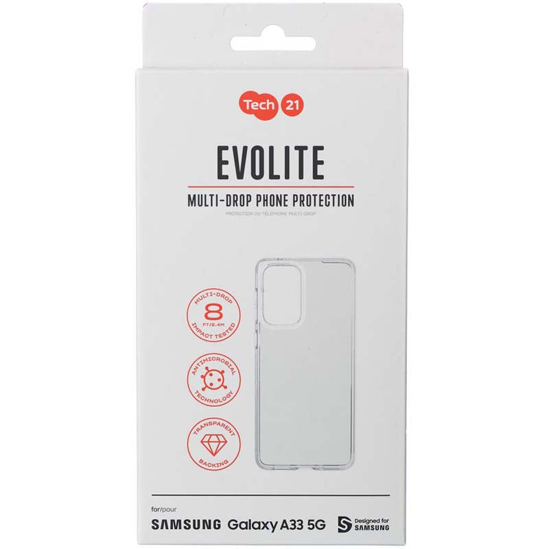 Tech21 Evo Lite Cover for Samsung Galaxy A33 5G - Clear